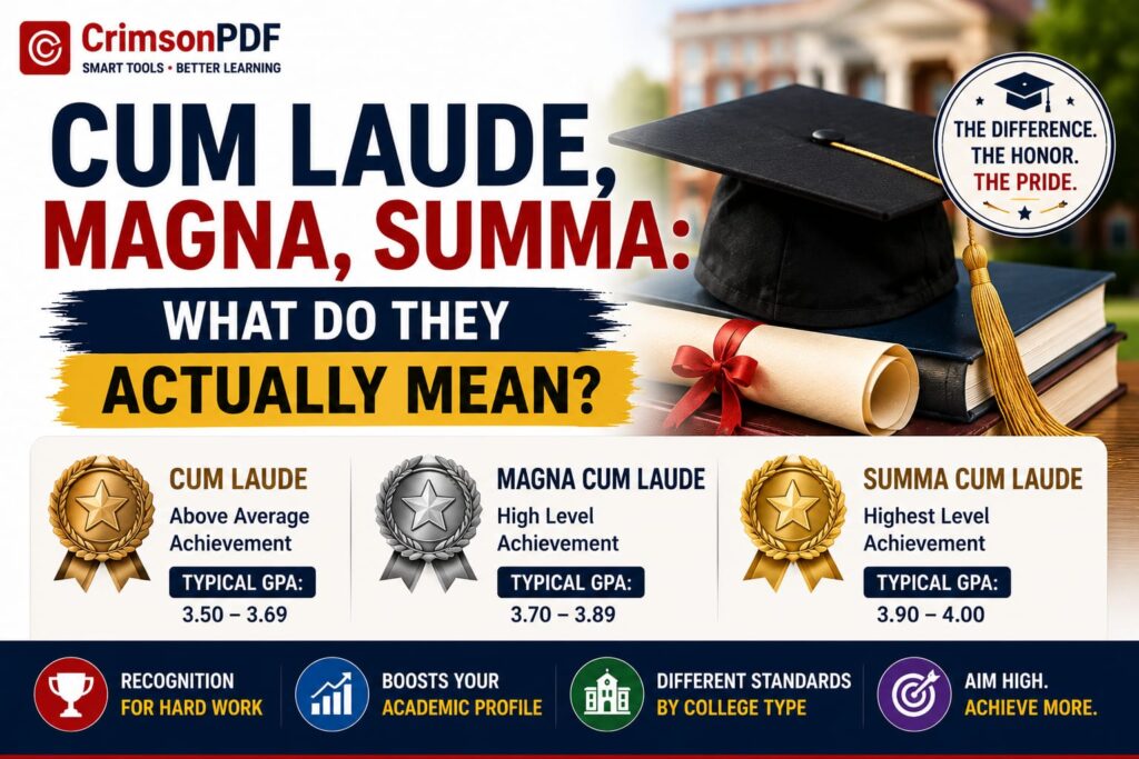 Cum Laude vs. Magna vs. Summa Latin Honors Explained