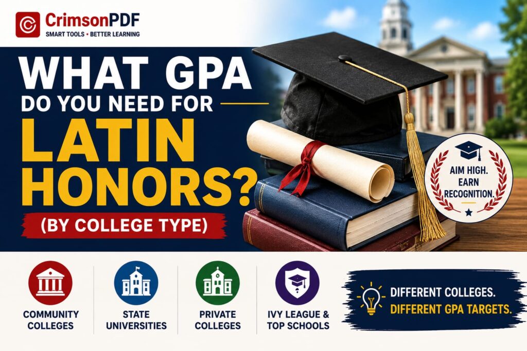 Wondering what GPA you need for Latin honors? Compare cum laude, magna cum laude, and summa cum laude GPA requirements by college type.