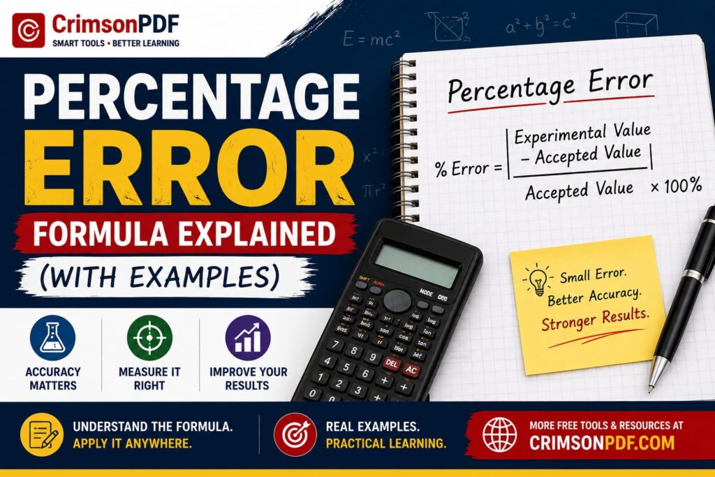 Percentage Error Formula: How to Calculate It Step by Step